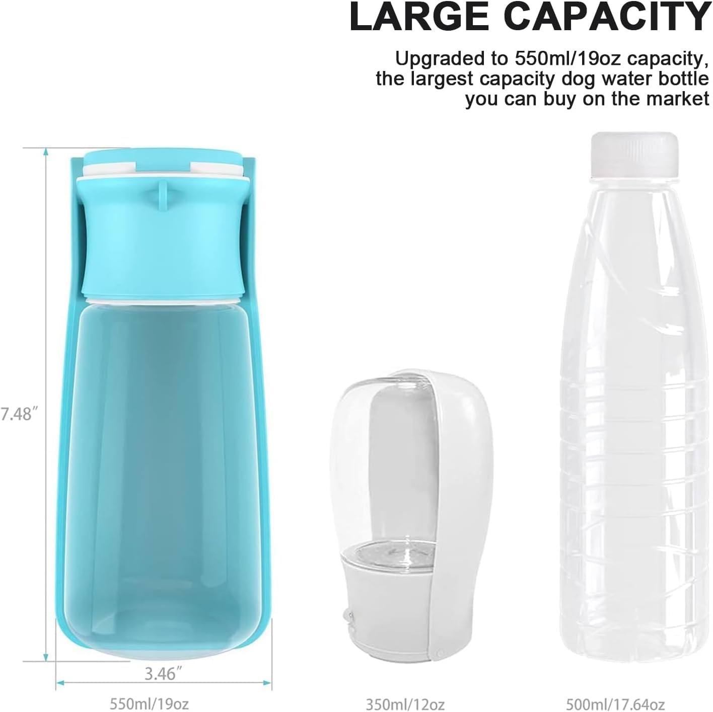Pet Supplies : SOICTA Portable Dog Small Animals Water Bottle for